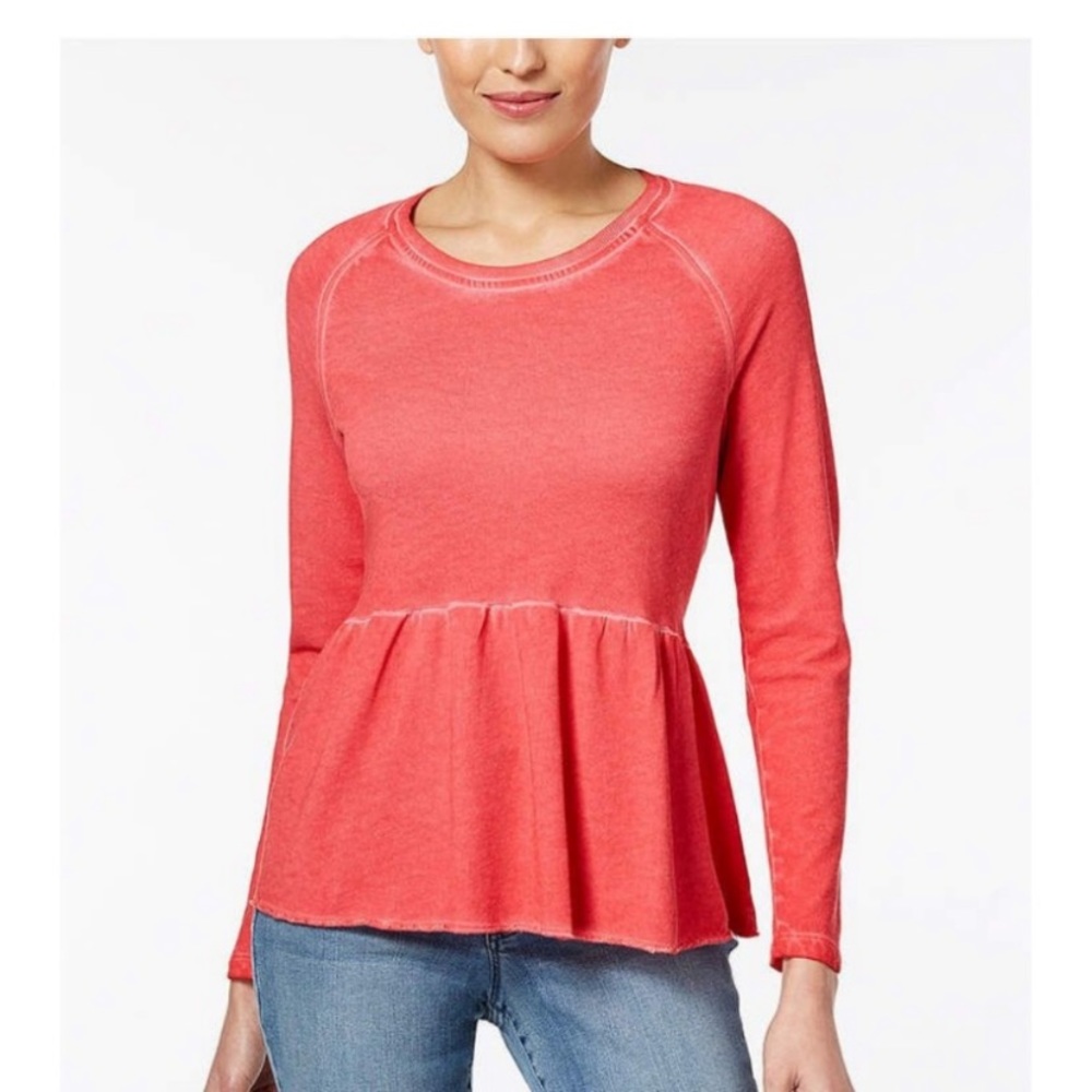 Style Co Peplum Sweater Top